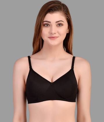 Desiprime Cotton Heavily Padded Women's Everyday Bra ( Black )
