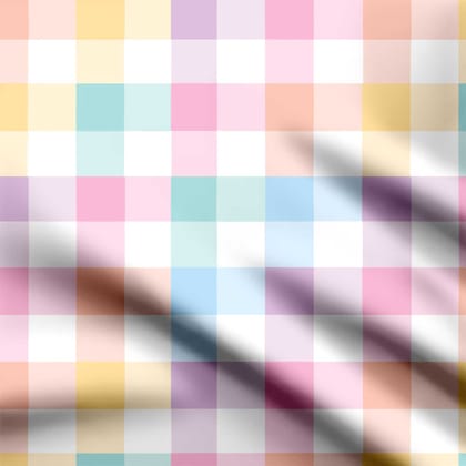 Gingham pastel check-Cotton