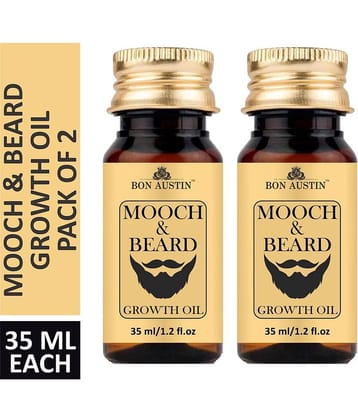 Bon Austin  Mooch & Beard Oil (GROWTH) 30 ml Pack of 2