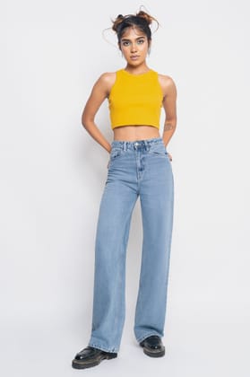 Belle Blue Women's Straight Jeans 26