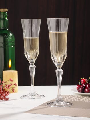 CELESTIAL SPARKLE CHAMPAGNE FLUTE GLASS (Pack Of 4)