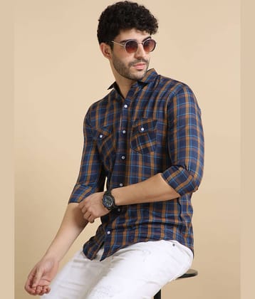 VTEXX Cotton Blend Regular Fit Solids Full Sleeves Men's Casual Shirt - Pink ( Pack of 1 )