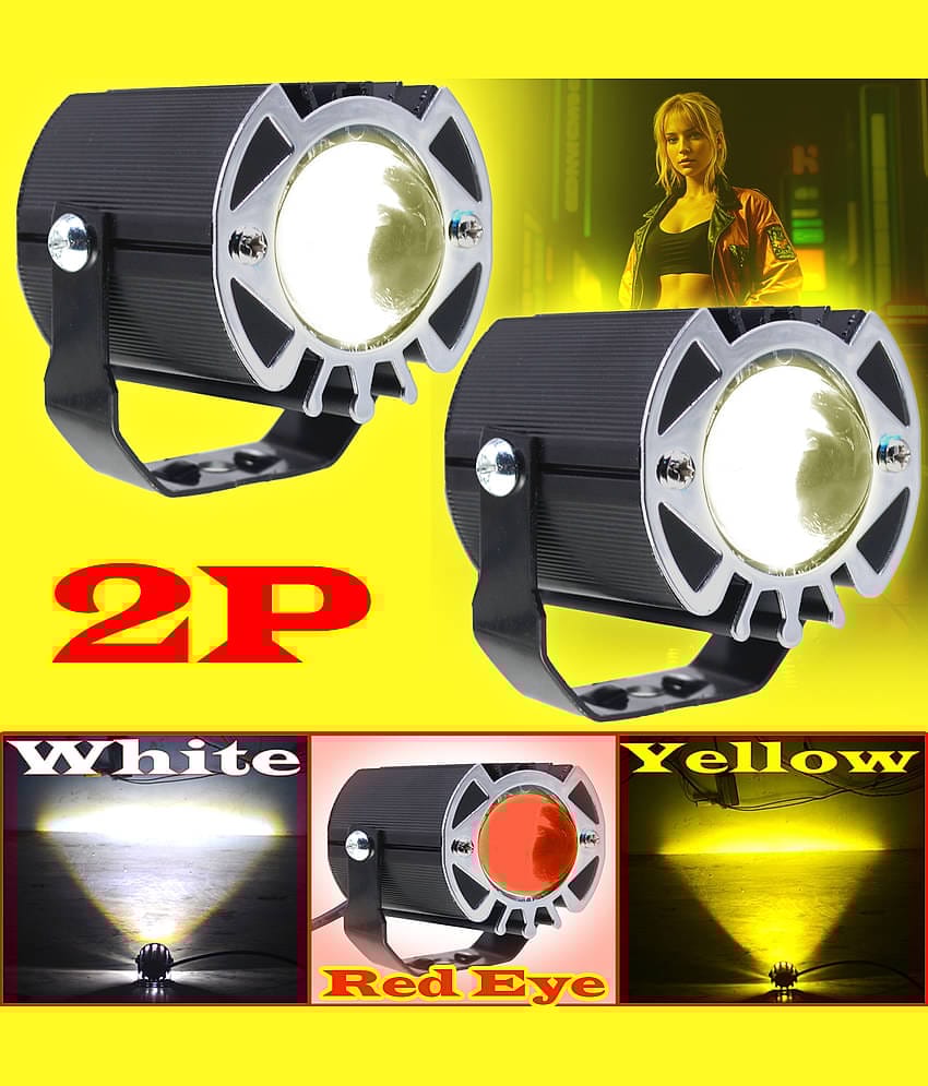 JMALL Front Left & Right Fog Light For All Car and Bike Models ( Set of 2 )