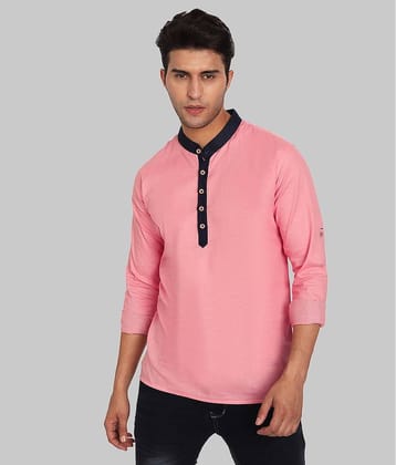 Vibe - Peach 100% Cotton Slim Fit Men's Casual Shirt ( Pack of 1 )