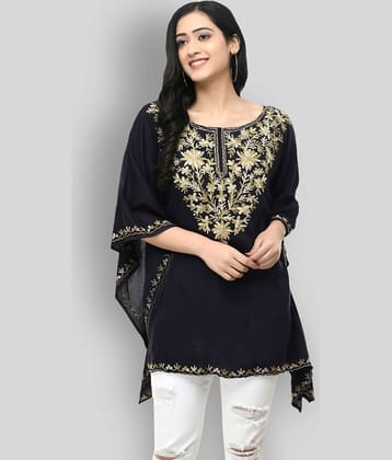 SAAKAA Women's Rayon Kaftan ( Black )