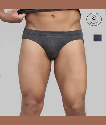 CAVENDRES Pack of 3 Cotton Blend Briefs For Men's ( Multicolor )