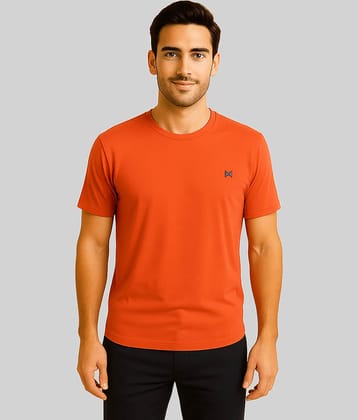 Force NXT Red Polyester Regular Fit Men's Sports T-Shirt ( Pack of 1 )