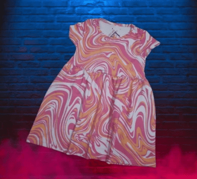 NameBox - Curve Design Frock for Girls, Size - 44 (XL)