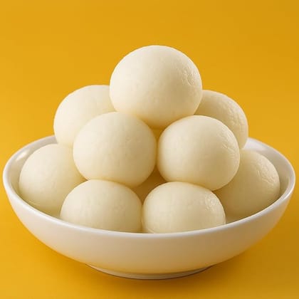 BANGLARMISTI Rajbhog | Authentic Bengali Roshogolla, Big Size Rasgulla Made, Soft & Mouth Melting, No Preservatives, 8pcs Pack,