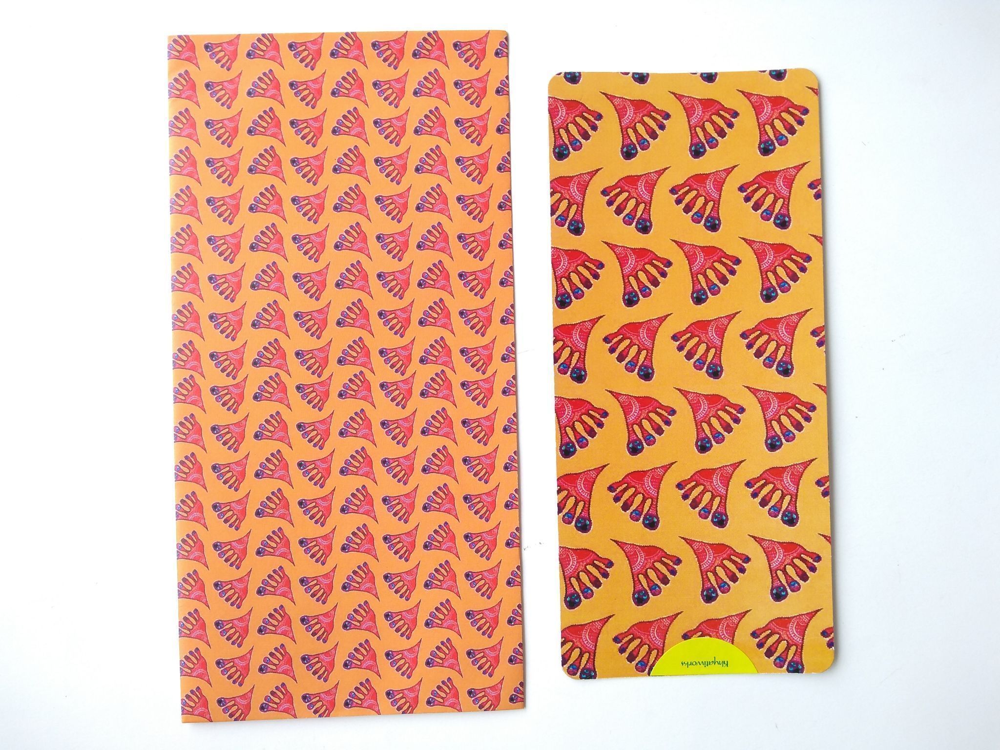Lakshmi Padam Gift Envelopes and Card - orange 2