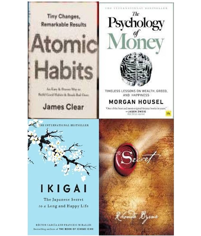 Atomic Habits + The Psychology of Money + Ikigai + The Secret