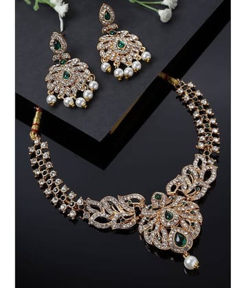 Sukkhi Gold Alloy Necklace Set ( Pack of 1 )
