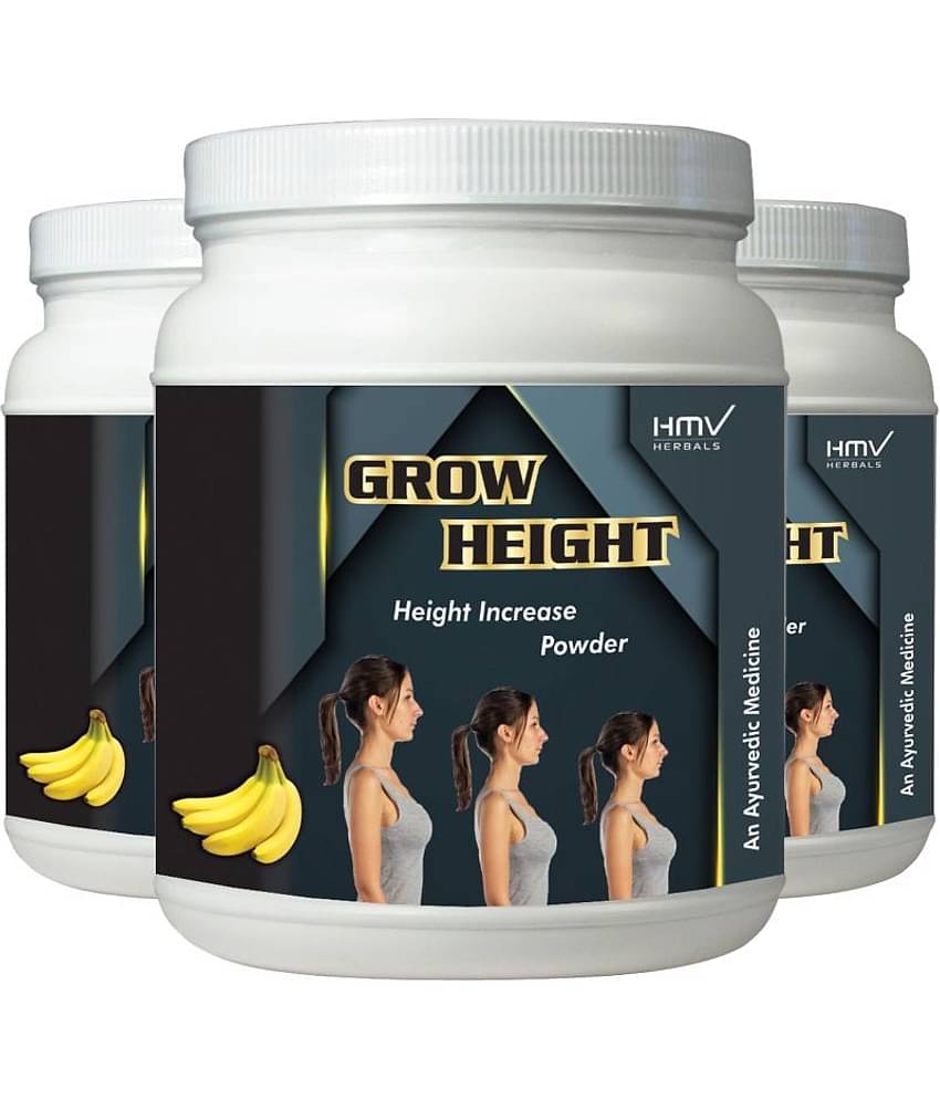 Hmv Herbals Grow Height Herbal Height Growth Powder 300 Gm Pack of 3