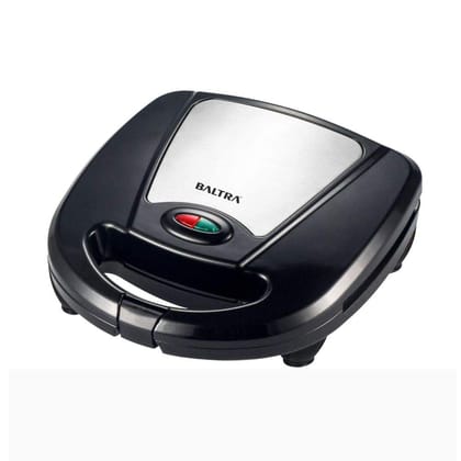 Baltra Familia 3 in 1 Detachable Sandwich Maker/Toaster (Sandwich/Waffle/Grill) and Open Grill Changeable Plates (Black/Silver)750 Watt