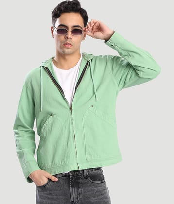 Bene Kleed Cotton Men's Casual Jacket - Green ( Pack of 1 )