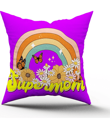 Royals of Sawaigarh - Multicolor Polyester Gifting Printed Cushion for Mothers Day