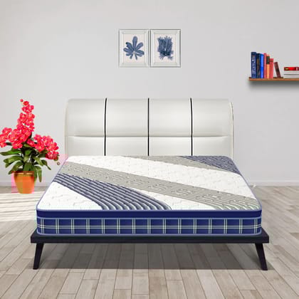 Coirfit CALM Pillow Top With ISPT Technology 6 Inch King Size Bonnell Spring Mattress (72X70 Inches), Ortho Spring Support, Soft Relax Comfort, with Cool Gel Foam| 7-Year Warranty