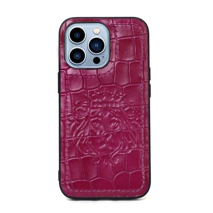 Apple iPhone Series Pink Deep Cut Lion Embossed Mobile Cover-11