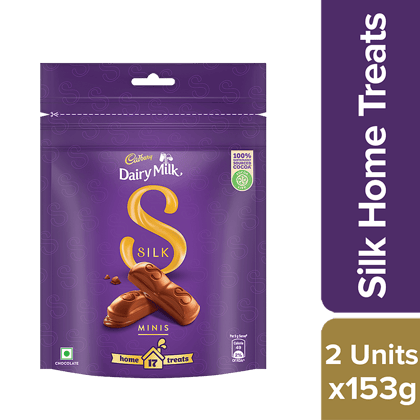 Cadbury Dairy Milk Silk Home Treats, 153 g (Pack of 2)