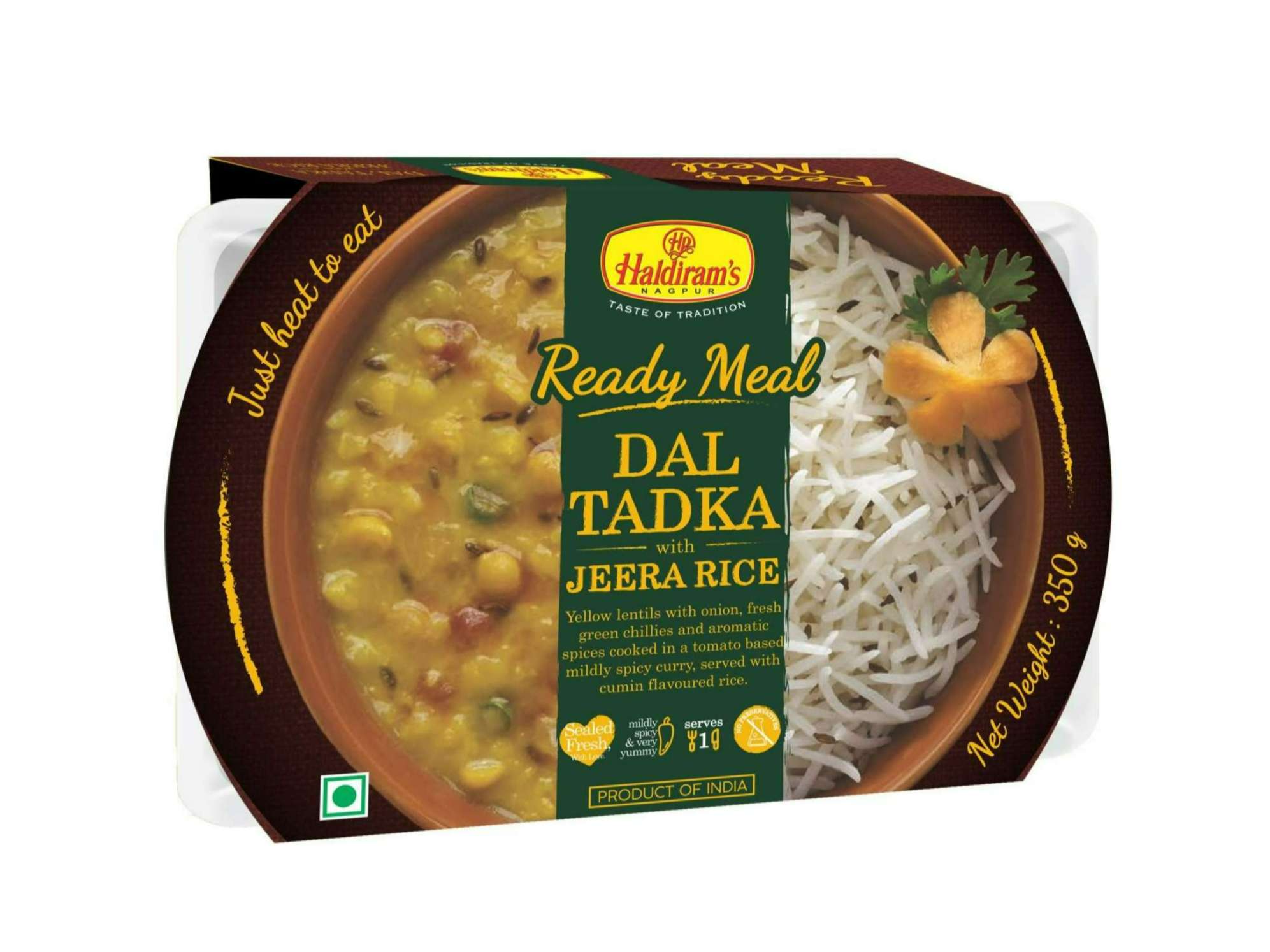 Haldiram's Nagpur Dal Tadka with Jeera Rice - 350 Gm