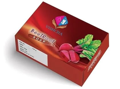Natural Beetroot Bathing Soap Bar For Body - 100gm - For All Skin Type - Sulphate Free, Paraben Free | Fresh Fragrance | Body Soaps For Bath Ideal For Men & Women