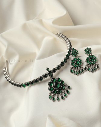 Silver Necklace Set CHN1560