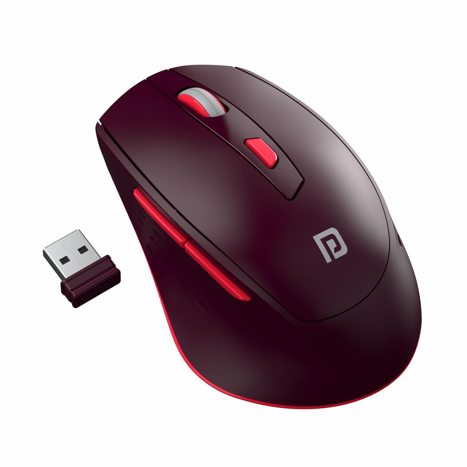 Portronics Toad 32 2.4GHz Wireless Optical Mouse (Red)