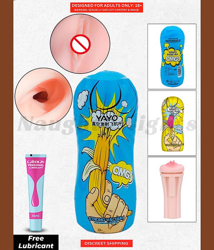 Masturbator with Realistic Feel- Blowjob Male Stroker Secret Masturbator For Men | Reusable and Best Quality & Smooth Silicone Material Secret Masturbator for Men