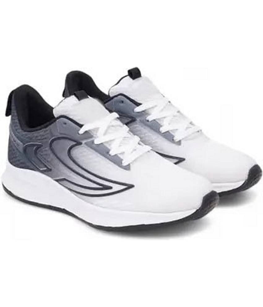Fabbmate White Men's Sports Running Shoes