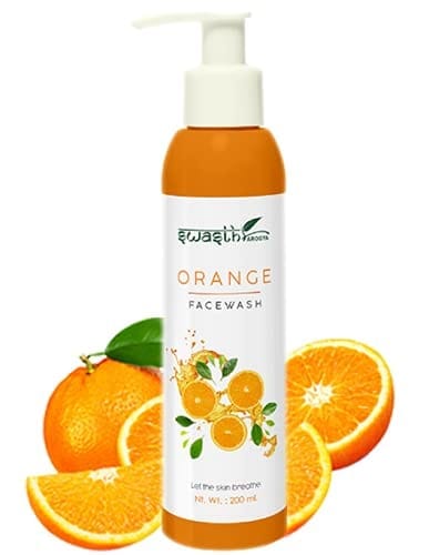 Swasth Arogya Orange Face Wash || Beauty Toner || Skin Tan Removal || Vitamin E || Pack Of 1 Bottle Fresh Orange Face Wash (200ml.)