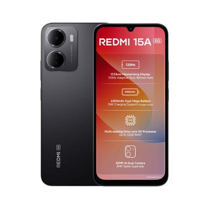 REDMI 15A 5G 6GB 128GB Ace Black REDMI 15A 5G 6GB 128GB Ace Black