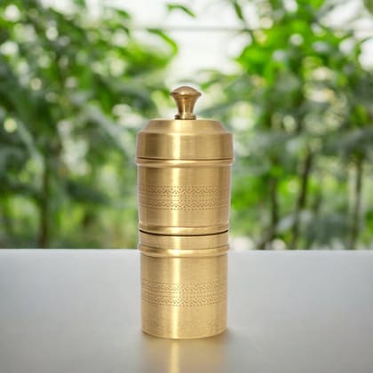 Matte finish Brass coffee filter (Small) Matte finish Brass coffee filter (Small)