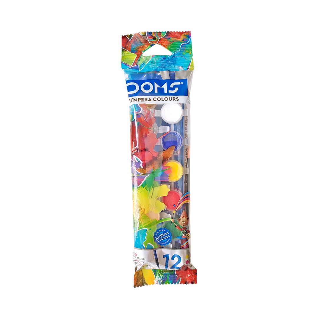 Doms 12 Tempra Colours (Pack Of Colours)