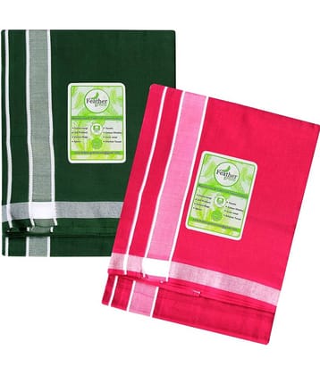 Feather Green Multi Dhoti