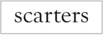 SCARTERS INDIA PRIVATE LIMITED