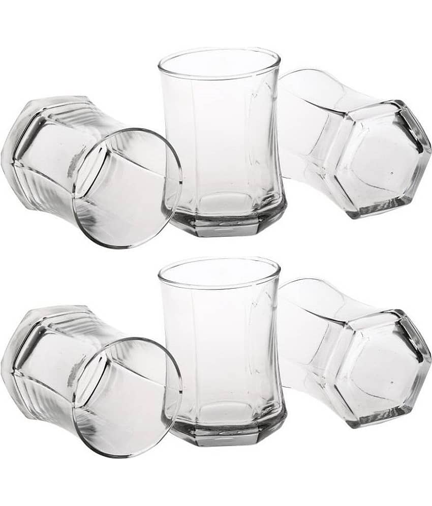 Somil Stylish Glass Glass Glasses 300 ml ( Pack of 6 )
