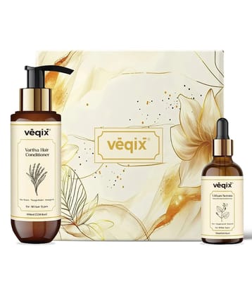 Veqix Varatha Hydrating No-Frizz Hair Conditioner & Vithan Pro Hair Growth Serum(Pack of 2)