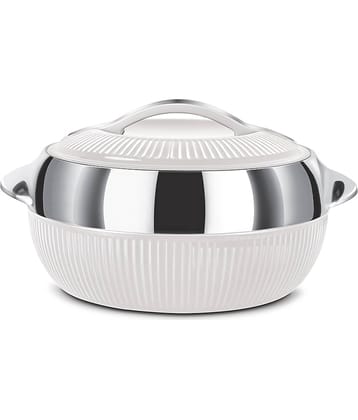 Milton Fiesta 1000 Insulated Inner Stainless Steel Casserole, 830 ml, White Silver