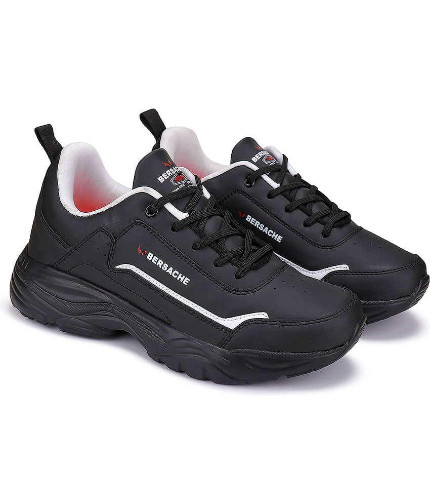 Bersache Casual Shoes Black Men's Outdoor