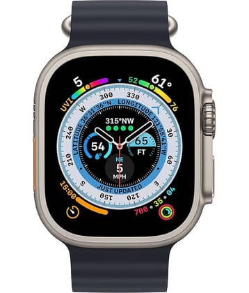 VEhop Ultra Watch with BT Calling, HD Display Black Smart Watch