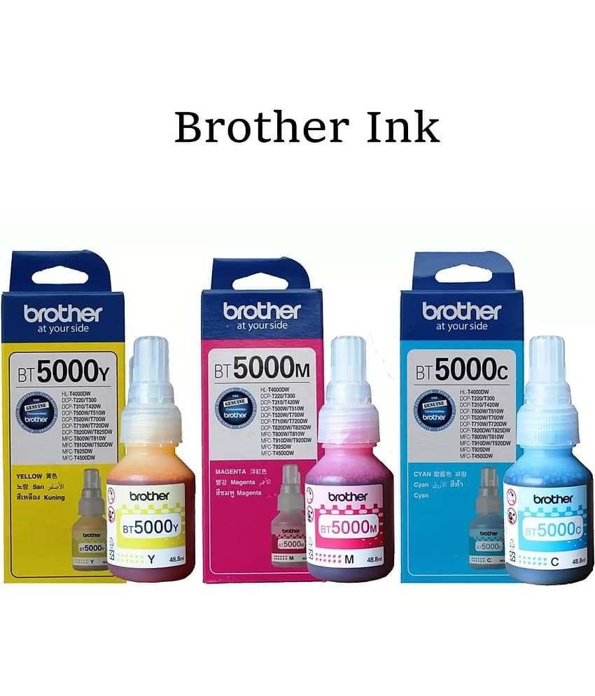 KALAR Ink For Brother BT5000 Multicolor Pack of 3 Cartridge for T220,T420,T520,T820, T310,T510,T710,T910,T4500,T920,T4000