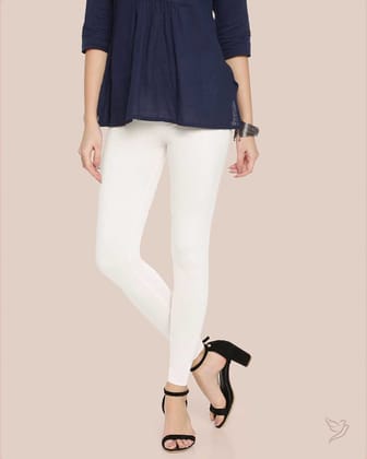Cotton Ankle Legging - Creme De La Creme-S / Creme De La Creme
