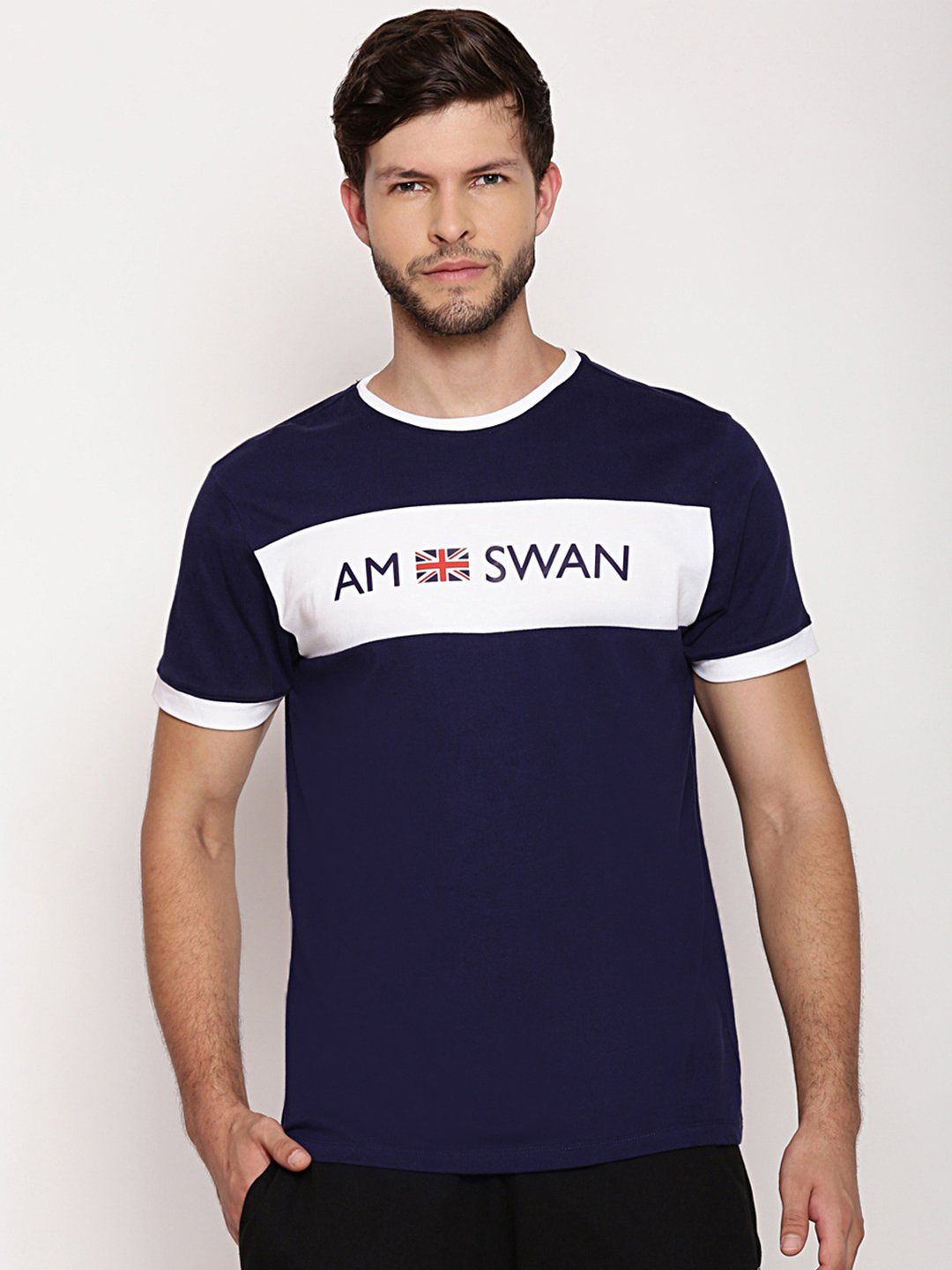 Mens Premium Cotton Printed Half Sleeve T-Shirts-S-38