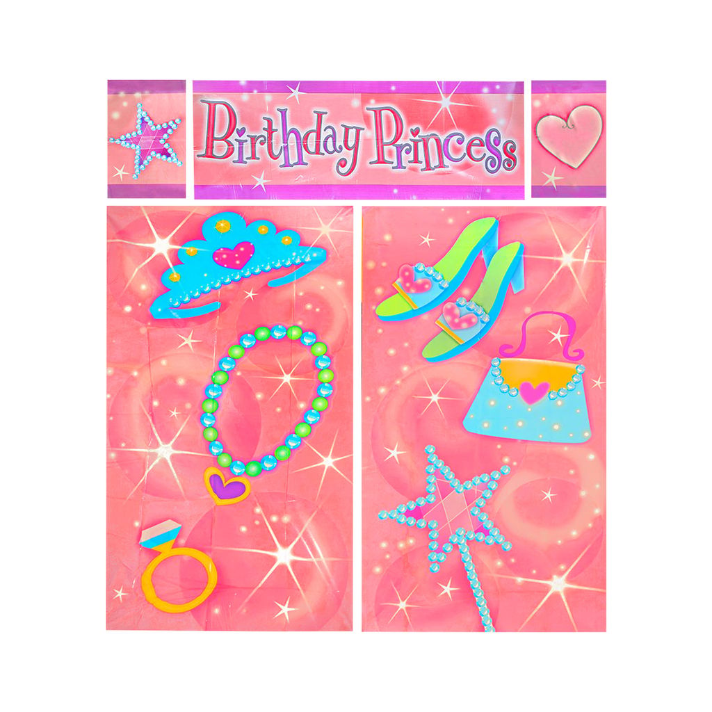 Happy Birthday Princess Scene Setter Set for Wall Decor - 5 PC - Party and Festive Needs | Buy online on ZillyBuy