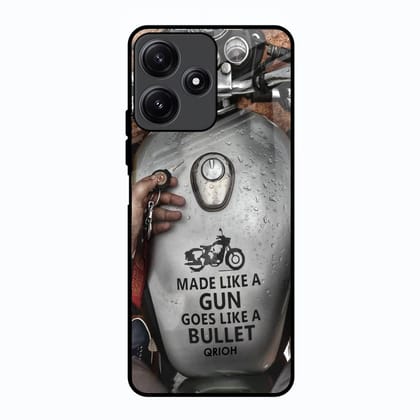Royal Bike Glass Case for Poco M6 Pro 5G