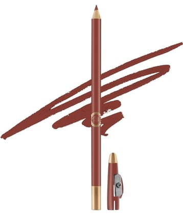 Colors Queen Eye Liner & Lip Liner Pencil Enriched with Vitamin A & E - Chocolate Brown (Shade - 02)