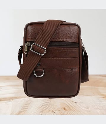 Torrento Brown Solid Messenger Bag