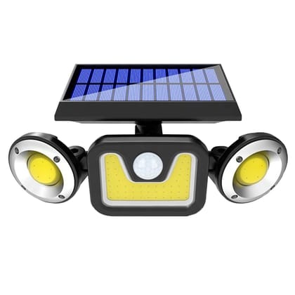 Outdoor Led Motion Sensor Light |  Solar Motion Sensor 3 Head Light