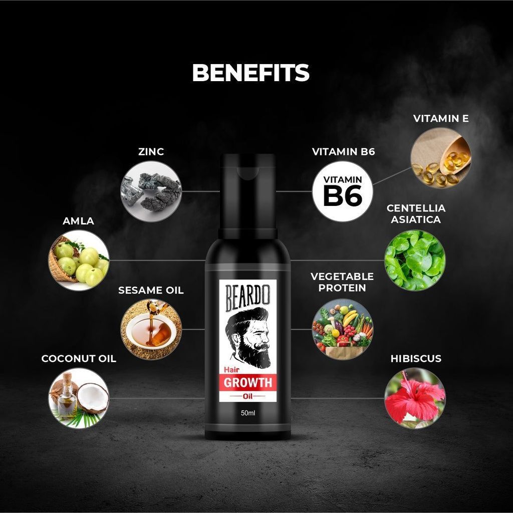 Beardo Hair fall control kit (Shampoo, Serum & Growth oil)