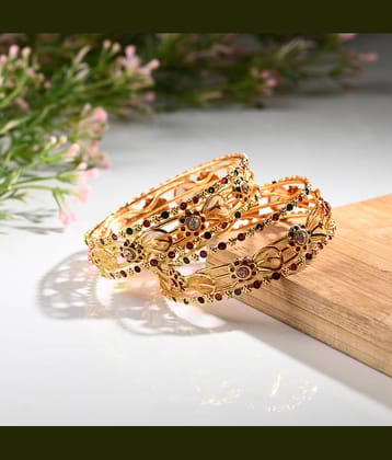 Somil Gold Bangle Set ( Pack of 6 )
